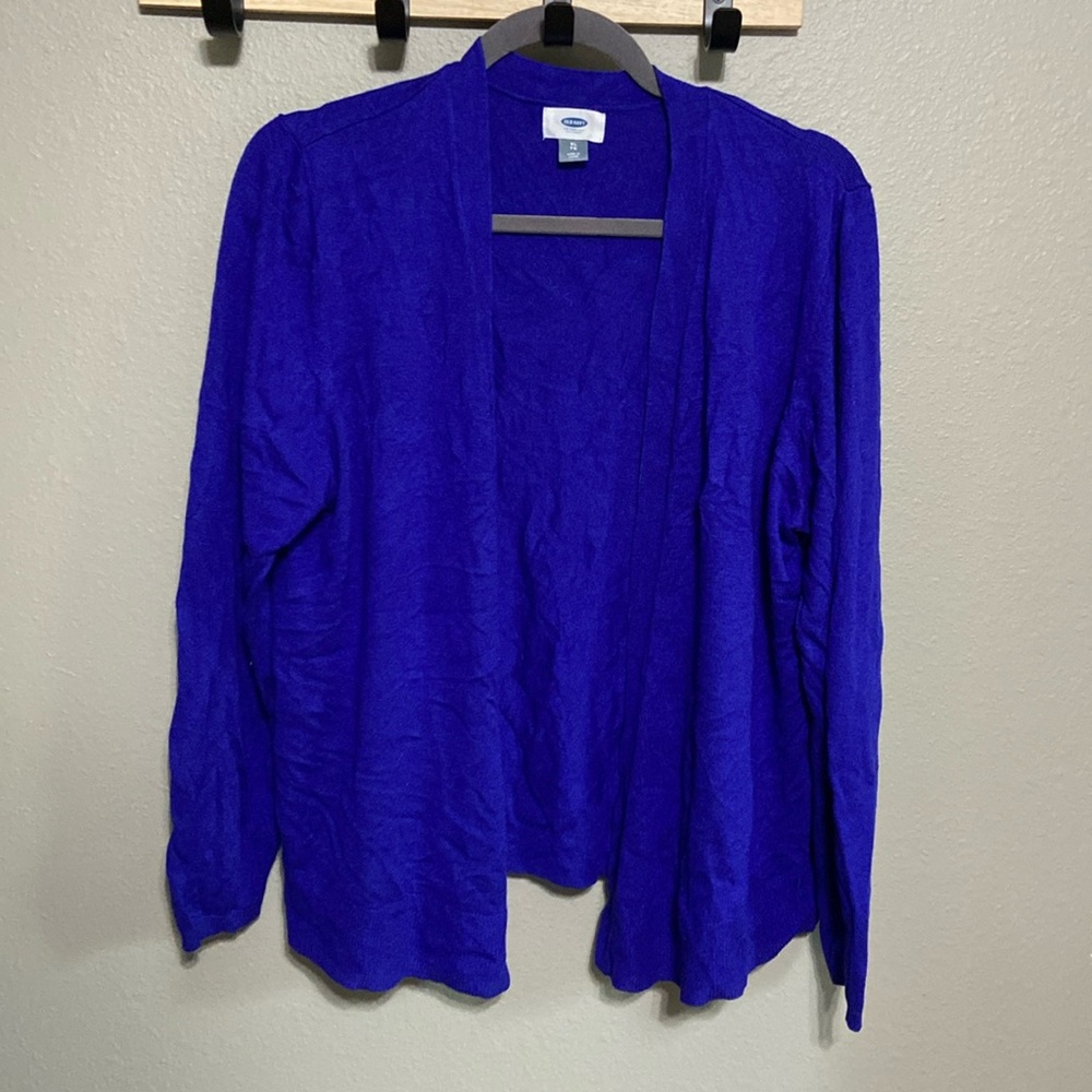 Old Navy Women’s Size XL Royal Blue Open Front Cardigan